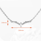 Water Drop Necklace & Earrings Set Ice Crystals 925 Sterling Silver Gift