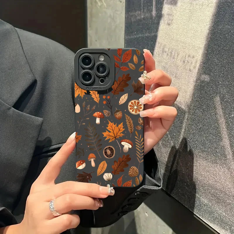 Autumn Leaves Pattern Case for iPhone 17 16 15 14 13 12 Pro Max