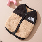 Maltese Plush Vest Winter Dog Clothes Warm Yorkshire Two-Legged Fleece Jacket Trendy Pet Apparel with Traction Buckle