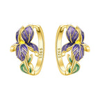 925 Sterling Silver Gold Temperament Versatile Hoop Earrings Birthday Gift