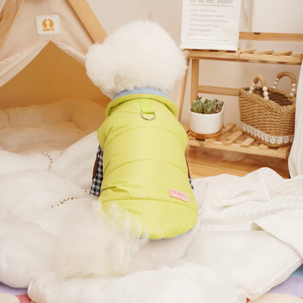 Double Sided Dog Winter Vest Windproof Warm Pet Jacket Puppy Kitten Apparel