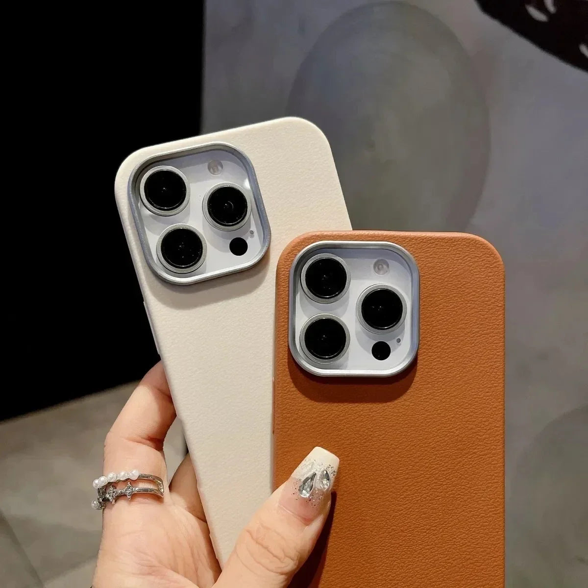Luxury Matte Leather Case for Samsung Galaxy A55 A16 S25 S24 Ultra