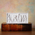 Dance of the Muses Bas-Relief Statue Greek Plaster Sculpture Mythology Office Gift