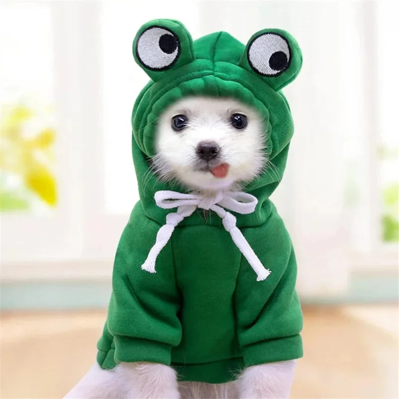 Winter Dog Hoodie Jacket for Small Dogs French Bulldog Chihuahua
