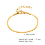 Snake Chain Bracelets for Little Girls 12cm-15cm, Hypoallergenic Non Tarnish Stainless Steel Adjustable Link