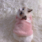 Stylish Dog Cat Winter Vest Warm Fleece Sleeveless Jacket Outdoor Pet Clothes