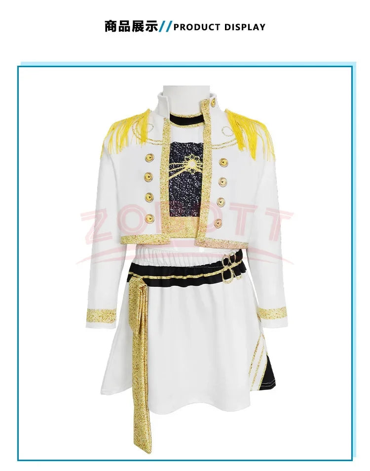 Kids Kpop Demon Hunter Cosplay Rumi Zoey Mira Suit 3D Print Costume Outfit