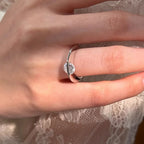 925 Sterling Silver Personalized Planet Zircon Ring Wedding Party Daily High Quality Gift