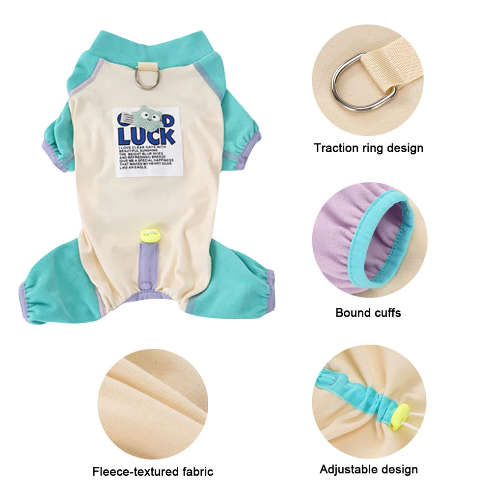 Cozy Puppy Onesie, Baby-Soft Fabric Dog Romper, Gentle & Hypoallergenic Pet Pajamas for Daily Wear & Photo Shoots