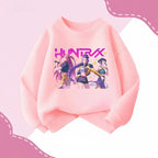 K-pop Girls Casual Sweatshirt O-Neck Long Sleeve Fashion Hoodie Pullover