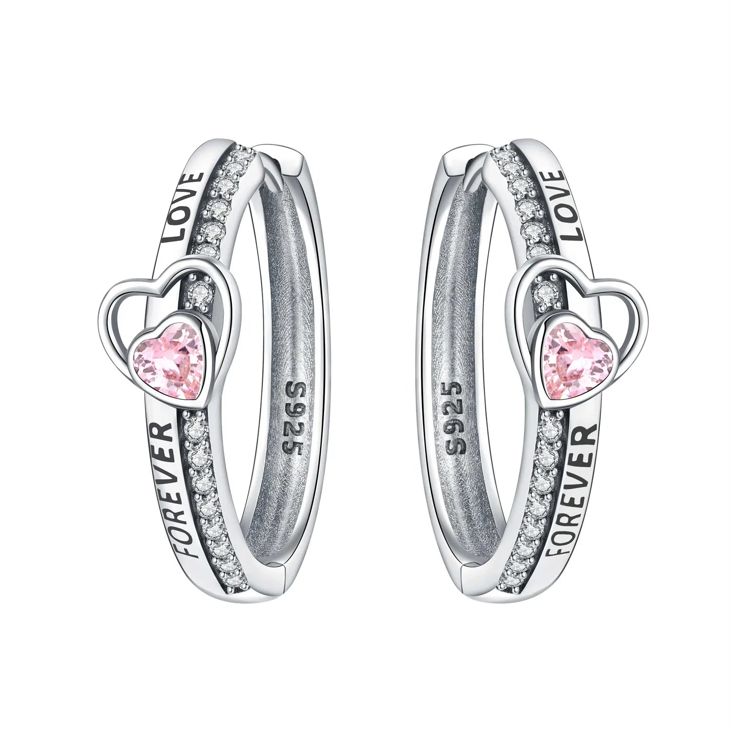 925 Sterling Silver Vintage Vine Versatile Hoop Earrings Fine Birthday Gift