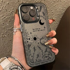 Fresh Moon Star Silver IMD Case for Redmi Note 13 12 11 10 Pro