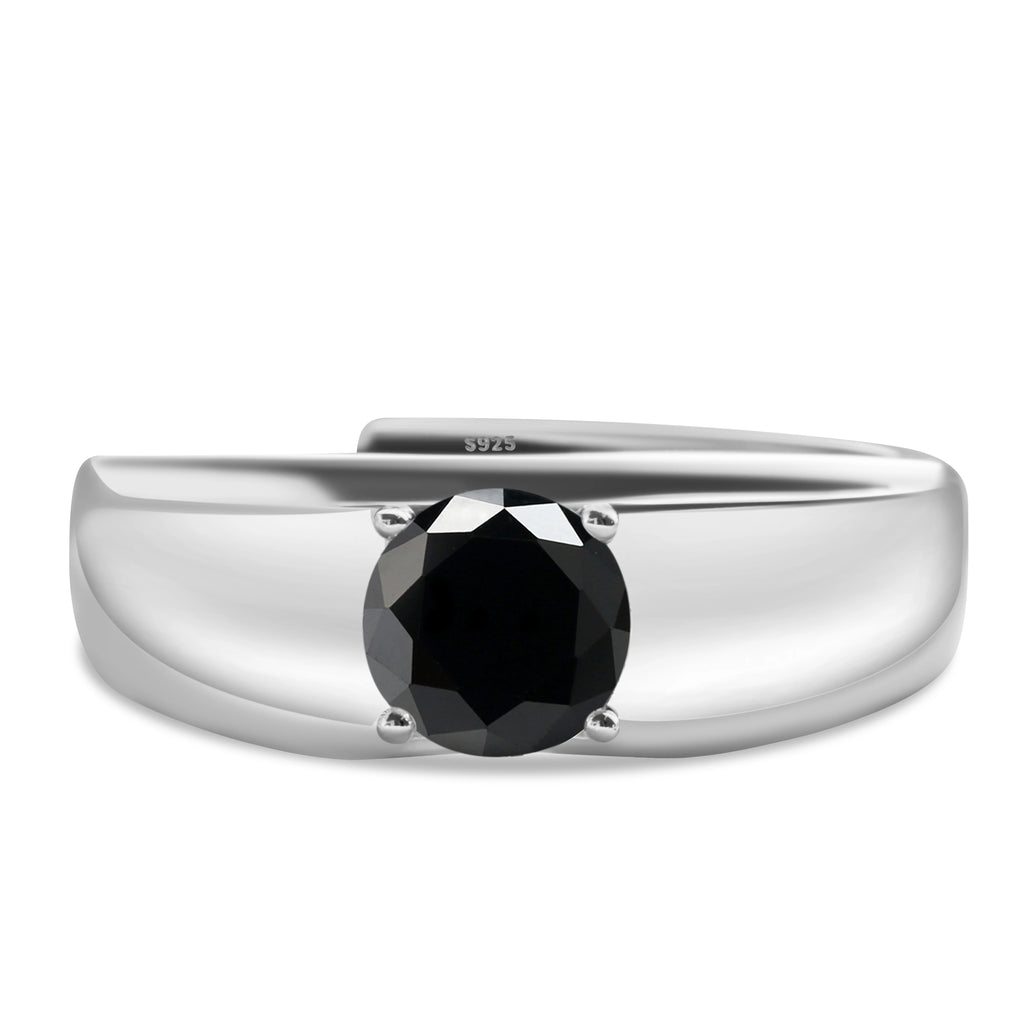 925 Sterling Silver Moissanite Ring for Men and Women, White Gold Plated, Engagement, Wedding Jewelry, Trend Gift, 1 Carat, 2024