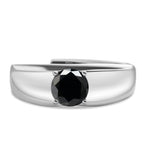 925 Sterling Silver Moissanite Ring for Men and Women, White Gold Plated, Engagement, Wedding Jewelry, Trend Gift, 1 Carat, 2024