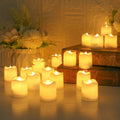 100+ Hour Flameless LED Votive Tealights Valentine's Day Gift Ship from UK