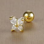 1PC Stainless Steel Birthstone Mini Stud Earrings 12 Constellation