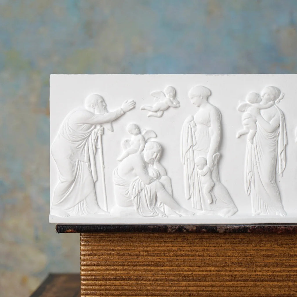 Relief Wall Decor The Ages of Love Sculpture Roman Style Plaque Office Library Decoration