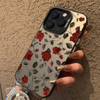 Retro Red Rose Matte Laser Case for Samsung Galaxy A15 A35 A55 S24