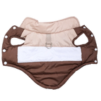 Warm Fleece Dog Jacket with Ring Windproof Pet Clothing