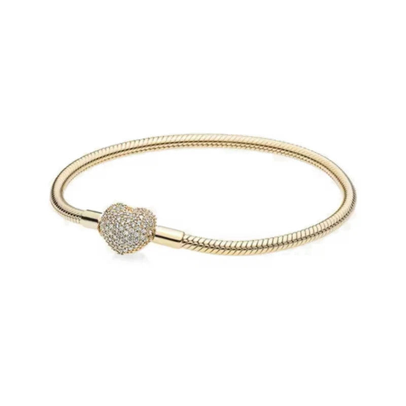 Real 925 Sterling Silver 17-20CM Snowflake Dreamcatcher Star Original Bracelet Fit For Wedding Fine Jewelry DIY Making