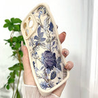 Summer Leaf Pattern Case for iPhone 16 15 14 13 12 11 Pro Max XR XS 7 8 SE
