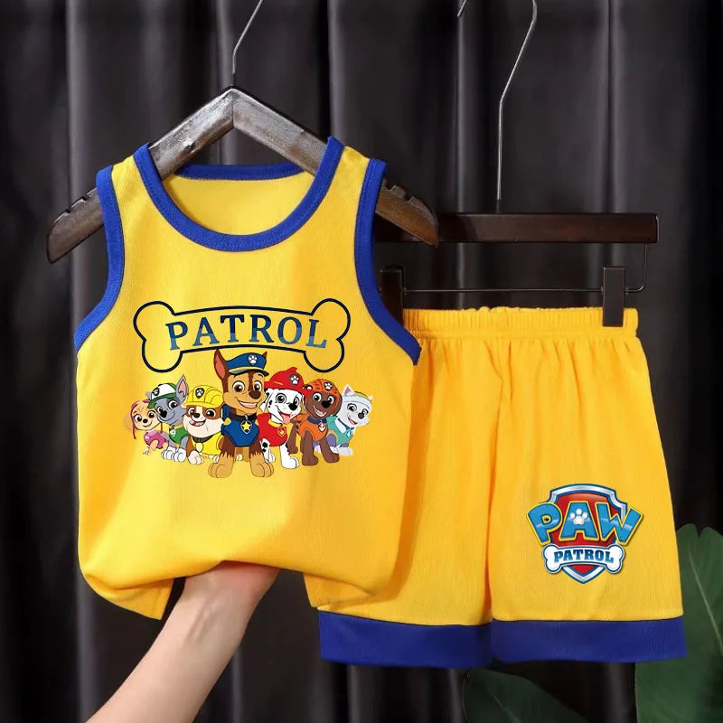 PAW Patrol Boys Basketball Vest and Shorts 2-Piece Set Summer Sport Suit