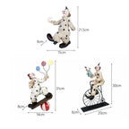 Circus Clown Statue Joker Figurine Buffoon Doll Collection Living Room Design Decor