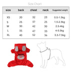 Dog Clothes Windproof  Bodysuit, Winter Hiking Jacket for Small Dogs, Full Body Outdoor Adventure Puppy Clothes, Warm & Safe