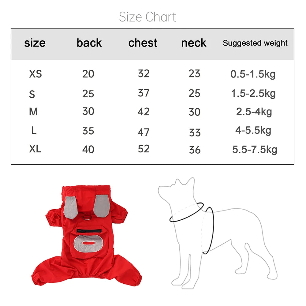 Dog Clothes Windproof  Bodysuit, Winter Hiking Jacket for Small Dogs, Full Body Outdoor Adventure Puppy Clothes, Warm & Safe