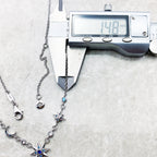 Royalty Star & Moon Necklace Link Chain 925 Sterling Silver Jewellery Gift
