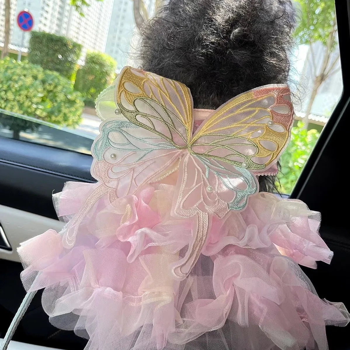 Pet Fairy Costume - Fluffy Princess Tutu Dress for Dogs and Cats, Elegant Party Gown, Photo Shooting Birthday Outfit