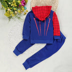 Kids Spiderman Costume Clothing Set Boys Spring Coat & Pants 2pc Clothes Suit