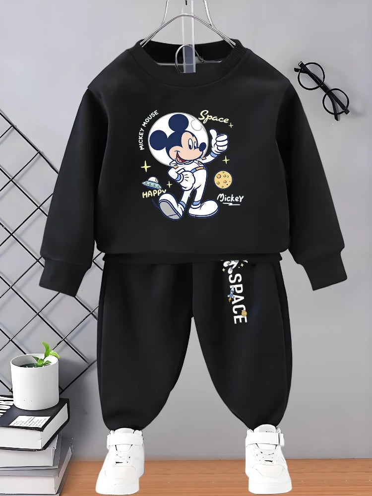 Disney Boys Casual Sweatshirt and Joggers 2-Piece Set 0-8 Years Kids Tracksuit