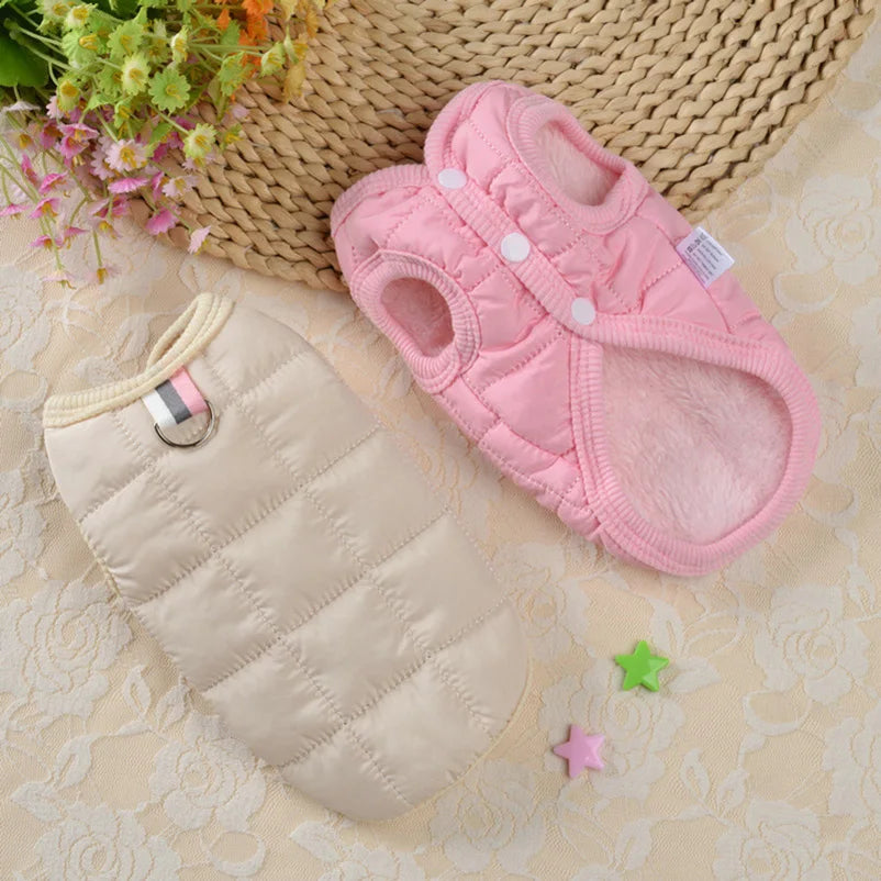Padded Winter Dog Coat Warm Pet Clothing for Small Medium Dogs