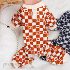 Dog Clothes for All Seasons - Plaid Checkered Pattern Pet Shirt, Breathable Adjustable Puppy Outfit for Small Medium Large Dogs,