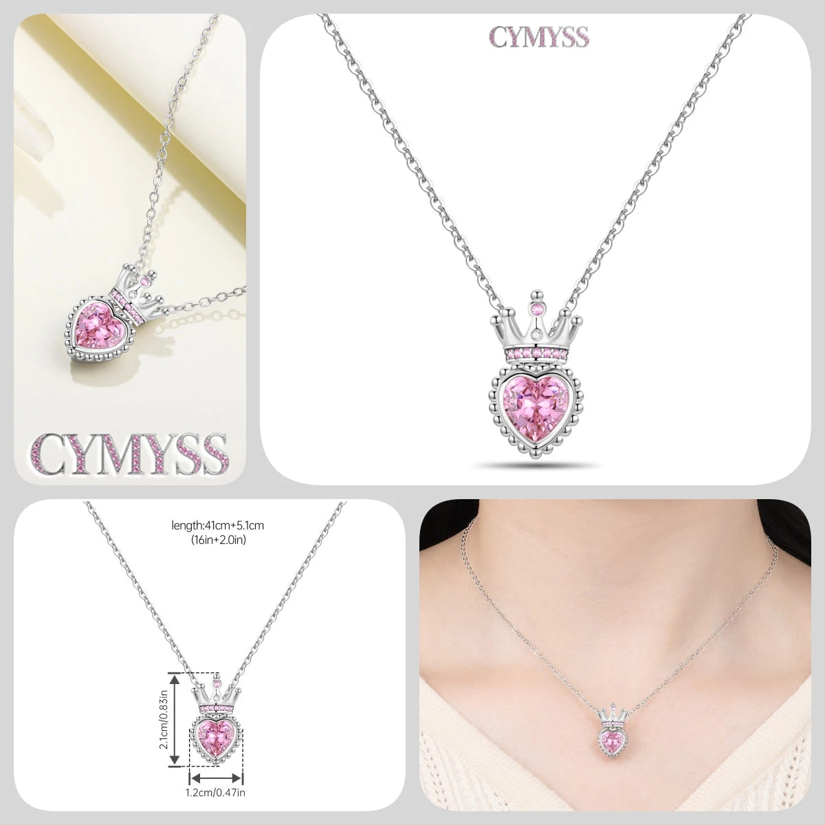 Original 925 Sterling Silver 18K Gold Heart Lock and Key Necklace Y-shaped Chain Necklace For Women Memorial Prayer Jewelry Gift