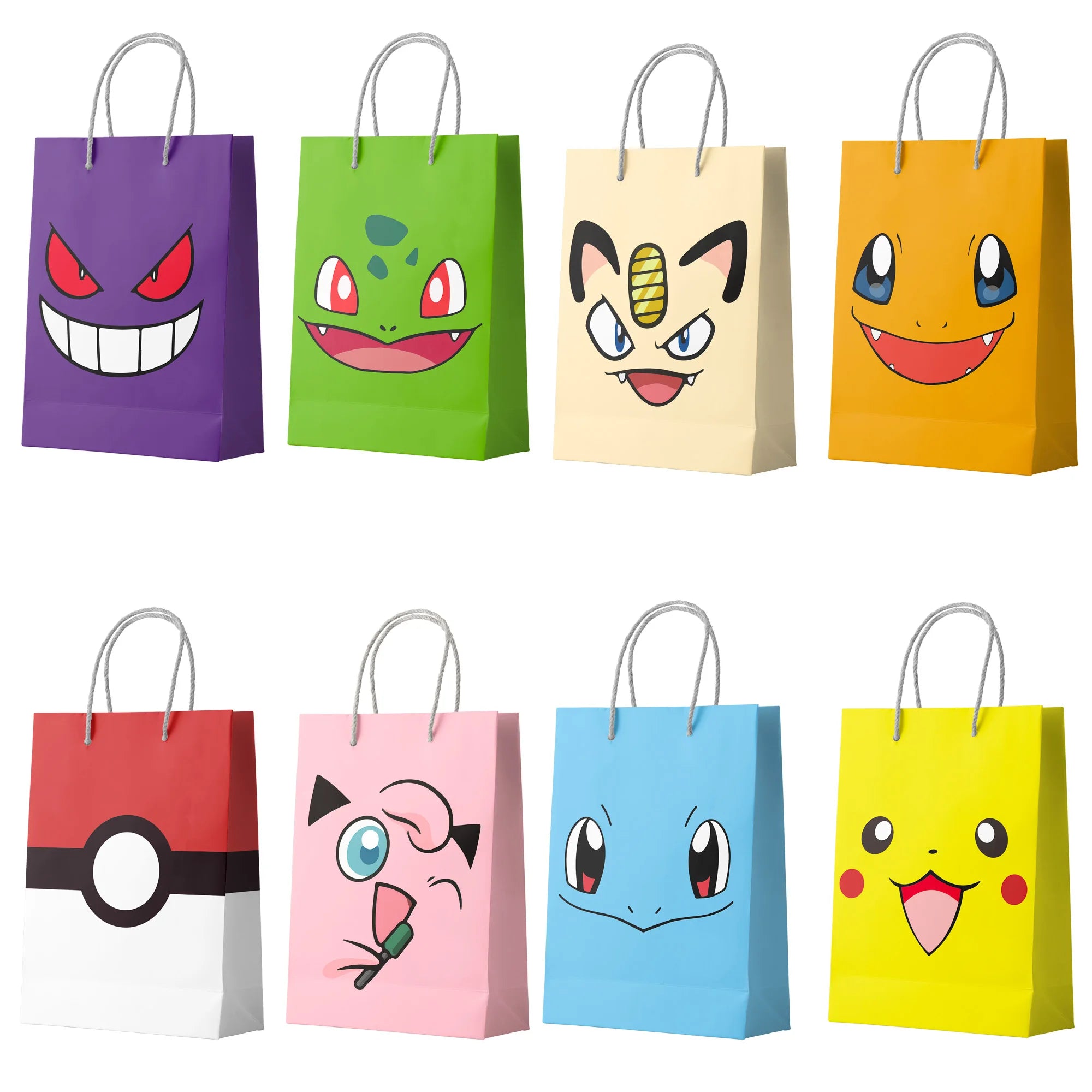 24pc Pikachu Pokemon Party Favor Bags Birthday Treat Gift Bags - Ship from UK