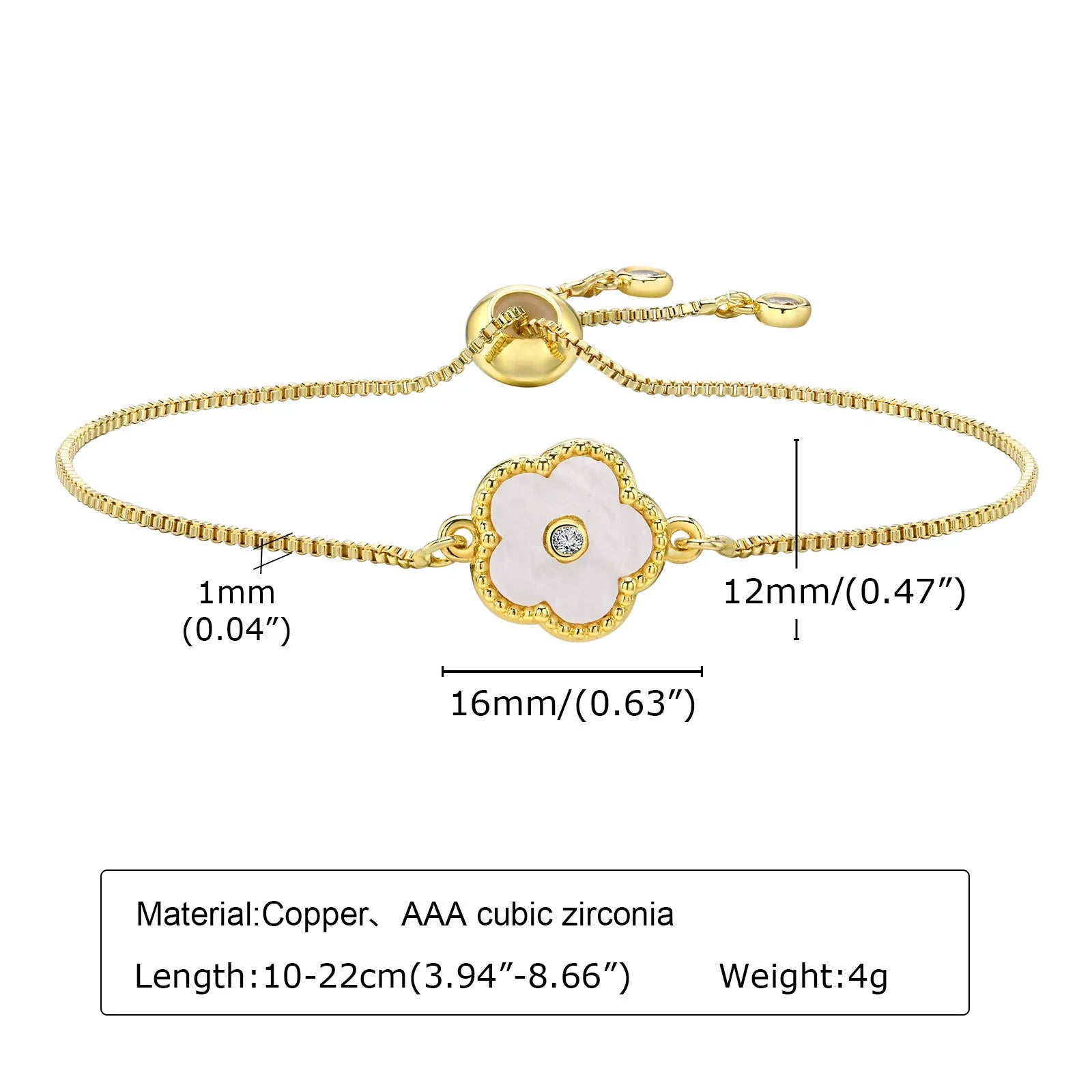 Statement Stainless Steel Chain Bracelet for Women, Vintage 18k Gold Plated Elegant Jewerlry