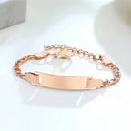 Baby Kids Bracelet, Stainless Steel Chain Bracelet Adjustable Link without Name,Girl Boy Children Birthday Gift