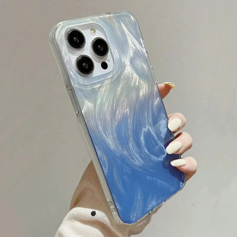 Glitter Gradient Starry Sky Case for Samsung Galaxy A16 A55 A35 A15 S25 S24