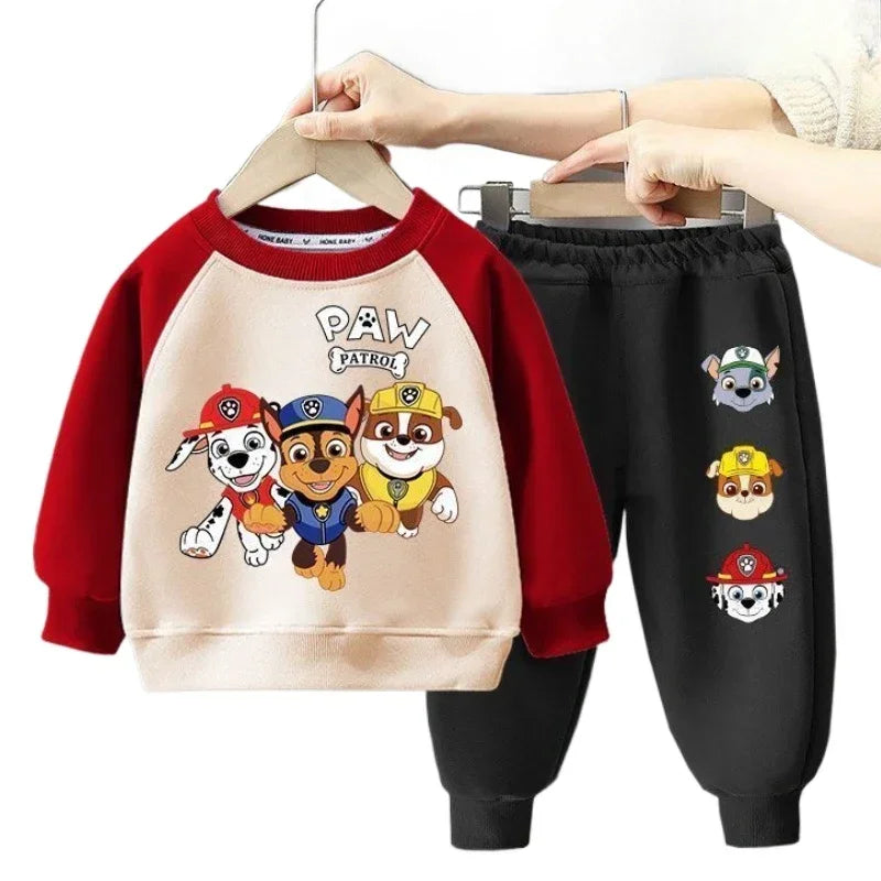 PAW Patrol Boys Spliced Long Sleeve Sweatshirt and Trousers 2-Piece Set