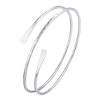 Upper Arm Cuff Bracelet for Women, Minimalist Gold Plated Armband Statement Party Armlets Jewelry
