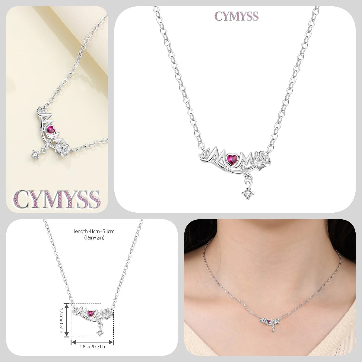 Original 925 Sterling Silver 18K Gold Heart Lock and Key Necklace Y-shaped Chain Necklace For Women Memorial Prayer Jewelry Gift
