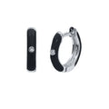 New Stainless Steel Round Hoop Earrings Colourful Crystal Zirconia