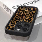 Fashion Black Leopard Case for iPhone 17 16 15 14 13 12 11 Pro Max 7 8 Plus
