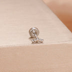 1PC Stainless Steel Star Moon Cartilage Piercing 18K Gold Plated