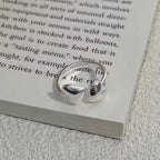 925 Sterling Silver Heart Open Ring Fashion Luxury Engagement Jewellery Wholesale Accessory