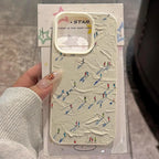 Artistic Skiing Oil Painting Lychee Case for iPhone 17 16 15 14