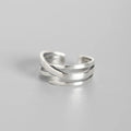 925 Sterling Silver Cross Aesthetic Ring Wedding Luxury Quality Jewellery Gift