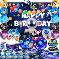 88pc Outer Space Birthday Party Decorations Tableware Backdrop - Ship from UK